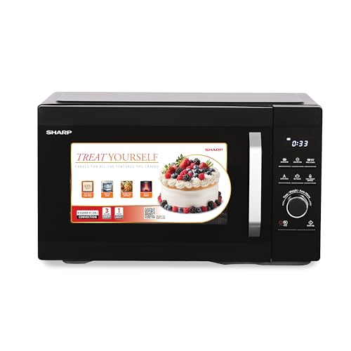 Image of SHARP 29L Convection Microwave Oven (R929KNK, Black, Healthy Fry with Zero Oil, Stainless Steel Cavity, Vapour Clean) JAPAN TECHNOLOGY