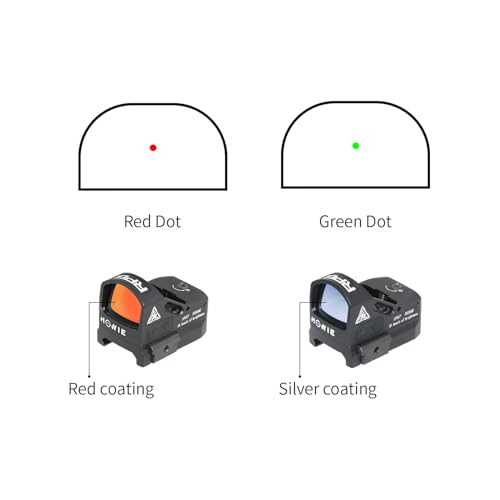 Motion Awake 2MOA Green Dot Scope for RMR,1x24mm Open Reflex Green Dot Sights,Compact Optics with Picatinny Rail — view 2