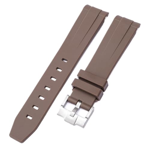 Bracelet MoonSwatch en caoutchouc marron 20mm GUMMMY incurvé