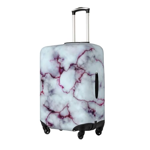 Purple Marble Texture Print Luggage Suitcase Cover Protector Luggage Washable Covers With Concealed Zipper2