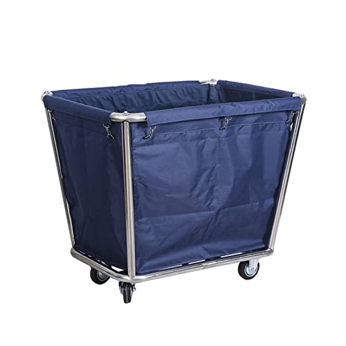 Cesto para ropa sucia con ruedas de acero para baño y dormitorio