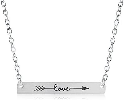 Gold, Silver, or Rose Gold Bar Necklace 