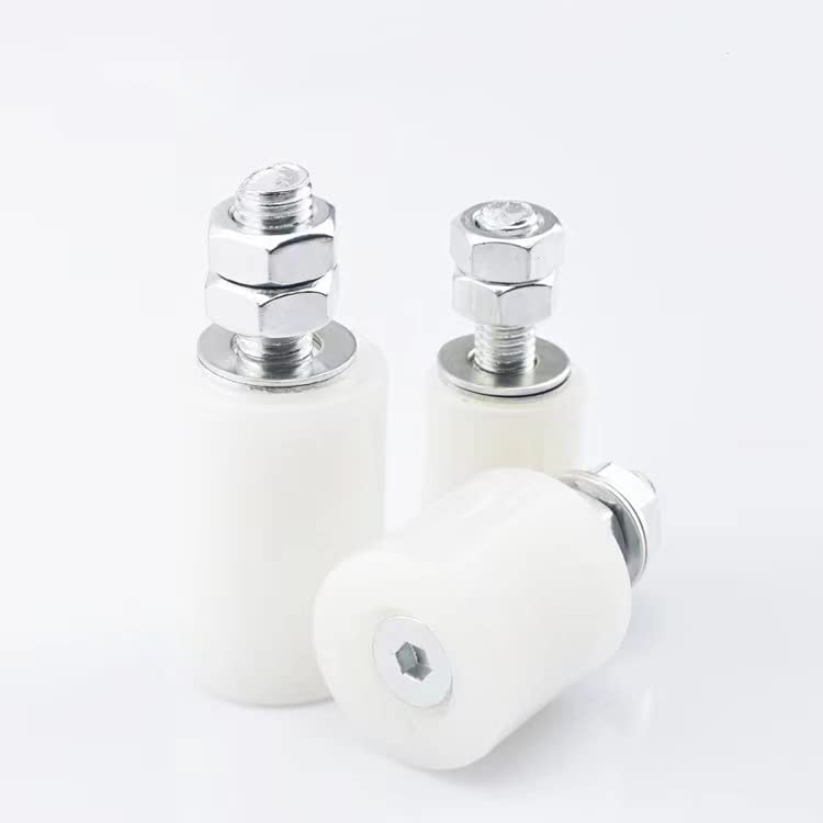 Lot De 2 Poulies Porte Coulissante 40x60 Mm – Roue Nylon + Roulements à Billes, Anti-Corrosion, Pour Grange & Garage