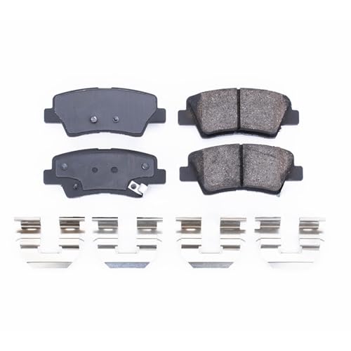 Image of PowerStop Rear Brake Pads for Hyundai Azera 2012-17 |Sonata 2011-15 |Kia Optima 2011-16 - Z17 Ceramic Brake Pads with Installation Hardware, 17-1445