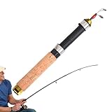 Eisrute - Teleskoptechnik Wurfausrüstung - 60cm Stift Stab für Winter auf - Für Meer Wasser Kajak Boot Forelle Barsch