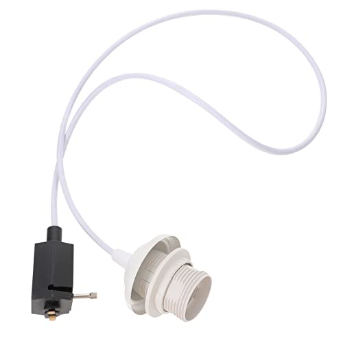 HEMOTON Candelabro Industrial Mostrador Recepcion Colgante Lámpara De Techo Blanco Plastico Metalico