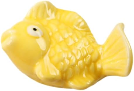 Chopstick Rest Chopsticks Holders Cute Rack and Spoon for Kitchen 6PCS of Cartoon Carp Ceramic Home Tableware Pillows Racks