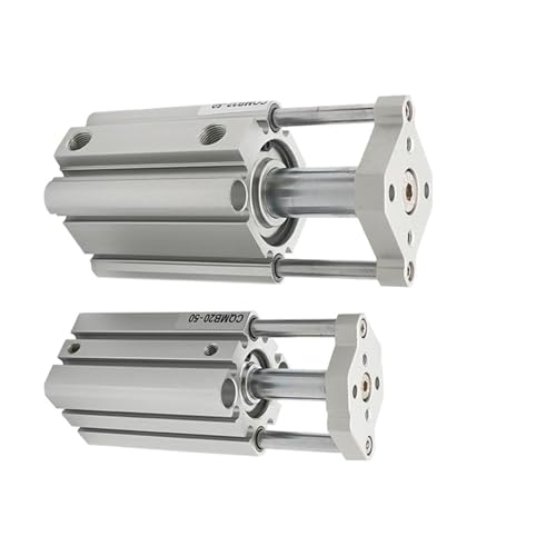 Vérin pneumatique compact double effet éliminant le jeu de torsion