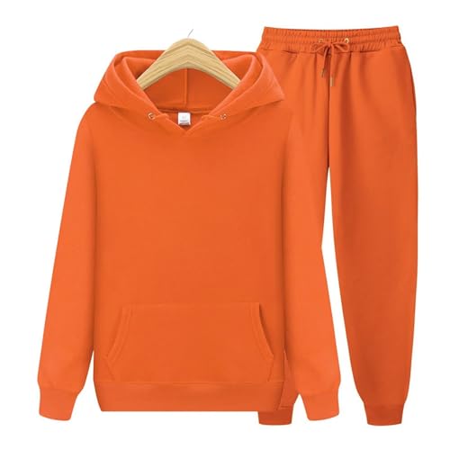 CHAIRAY Unisex Hoodies Tracksuit Sweatsuits for Women Set Mens 2 Piece Hooded Sweatshirts and Sweatpant Set Jogger Sweatsuits