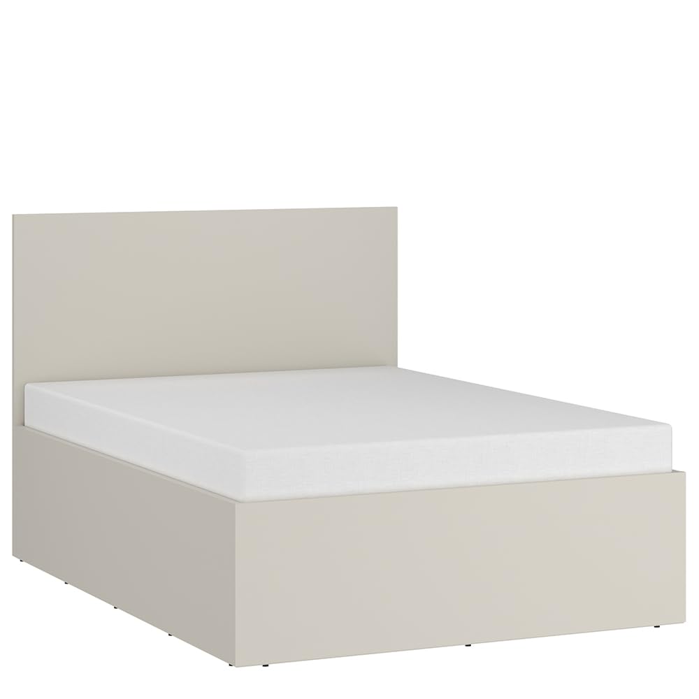 Lomadox Jugendzimmer Set 4-teilig Kaschmir Eiche Bett 120x200cm Sideboard Kleiderschrank Schreibtisch grifflos minimalistisch