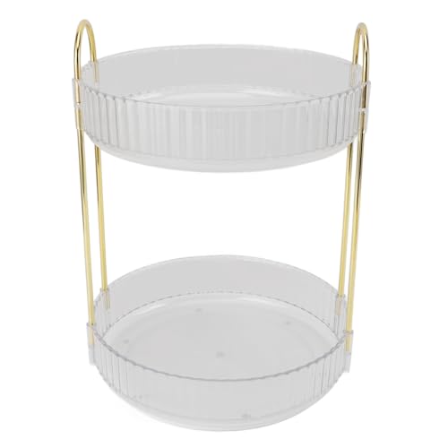 Support de rangement de maquillage transparent pour coiffeuse ordonnée