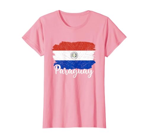 Paraguay Flag Men Women Kids Paraguay Country T-Shirt, Women, Pink, Large