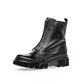 Gabor Damen Combat Boots, Frauen Stiefeletten,Wechselfußbett,Best Fitting,Bootee,Booties,halbstiefel,schwarz(Altsilber),41 EU / 7.5 UK