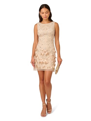 Adrianna Papell Women's Beaded Sheath Dress4