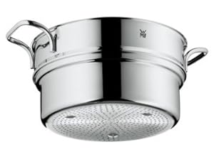 WMF ProfiSelect 24 cm Dämpfereinsatz, Küchen-Dampfgarer, Food Steamer, Edelstahl, Silber