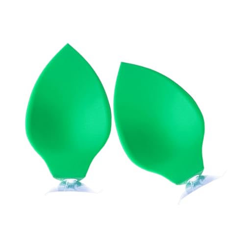 Qcbuegof Tanques de peces artificiales Hideaway Decoraciones de acuario hoja de plástico peces hábitat adornos para el hogar y la oficina de plástico para acuarios impresos