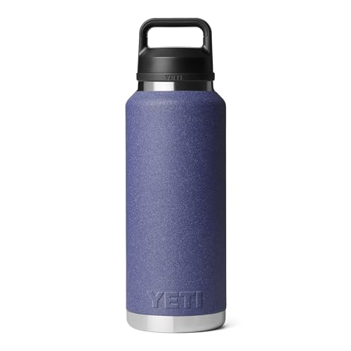 Image of YETI Rambler 46 oz Bottle, Leakproof, Vacuum Insulated, Stainless Steel with Chug Cap, Moon Dust - Textured