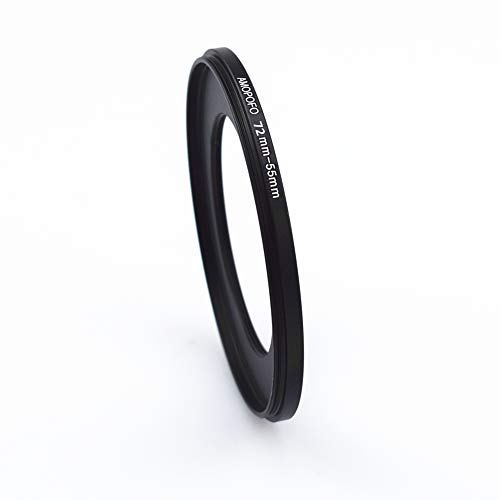 Image of 72mm to 55mm /72mm-55mm Step-Down Ring Filter Adapter for All Brands UV,ND,CPL,Metal Step-Down Ring Adapter
