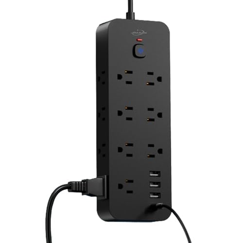Surge Protector Power Strip with USB Ports, 14 AC Outlets with 4 USB Ports (1 USB C), 5 Feet Cord...