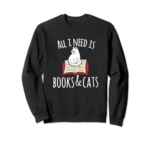 Sweat Books and cats art pour lire confortablement chez soi au chaud