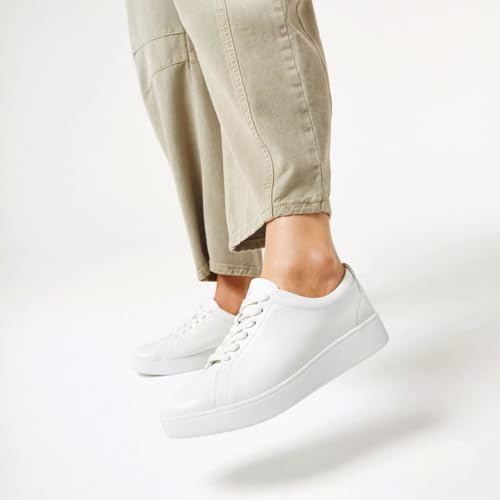 Image of FitFlop Womens Rally Leather Sneakers