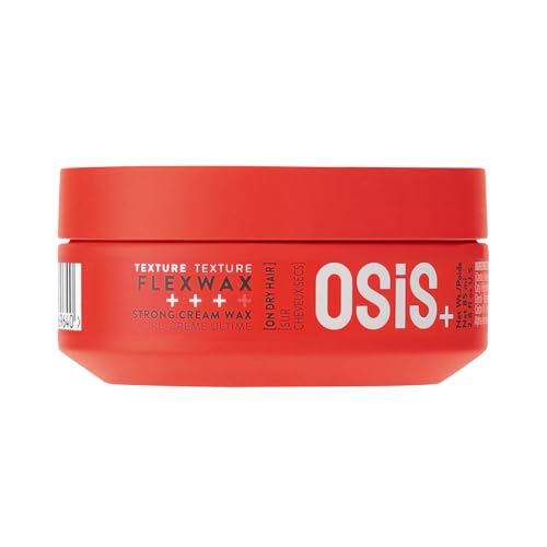 Schwarzkopf Professional OSiS Flexwax Hair Styling Wax Remouldable Cream Wax Hair Grip Texturizing Natural Shine Strong Hold 85 ml