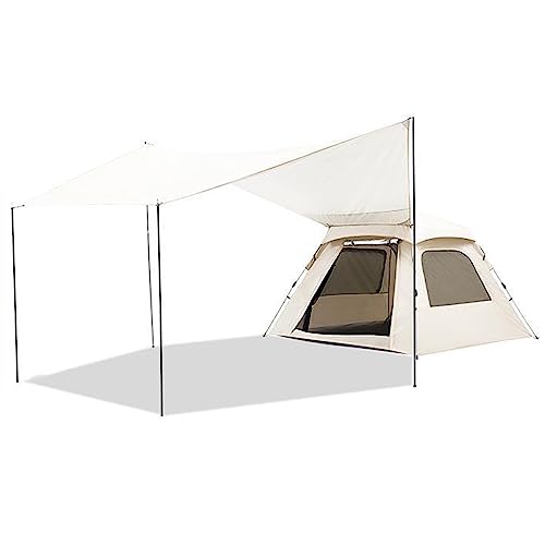 Carpa automática para camping 5-8 personas blanca miniatura 1
