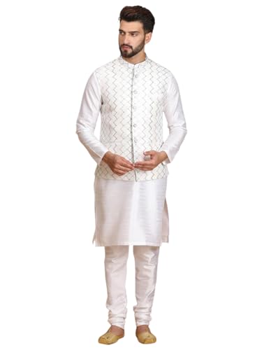 Image of Ethluxis Men Kurta Pyjama Jacket Set