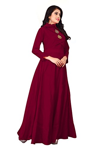 Image of DHRUVI TRENDZ Women's Cotton Regular Fit Kurta