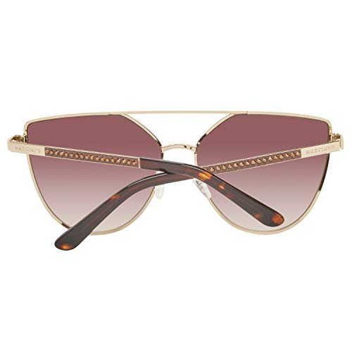 Guess By Marciano GM0778 Sunglasses - Gold Frame, Gradient Brown Lenses, 59 mm Lens GM07785932F2