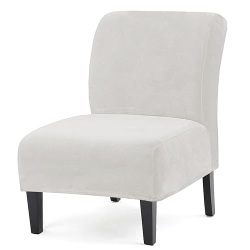 UCCONO White Velvet Armless Cover