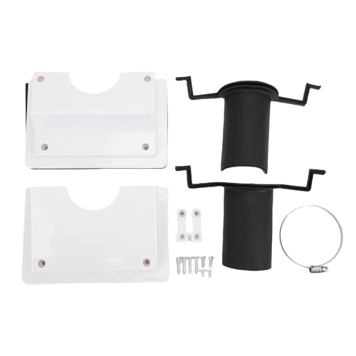 HEEPDD Kit di Copertura per Kit di HVAC Piastra di Copertura per Penetrazione a Parete per Sistemi AC Interni Ed Esterni con Guarnizione Morbida Diametro del Tubo da 2,36 Pollici (White)