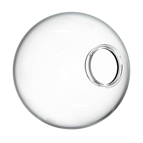 Image of KASTLITE 12 inch Clear Acrylic Lamp Post Globe, 3.94 inch Twist Lock Neck, USA Made | Street Light Cover Replacement - Outdoor Lighting Diffuser for Yard - Weatherproof, UV & Impact Resistant - Plastic Not Glass
