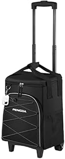 PENGDA Rolling Cooler 36 Can Insulated Cooler with Wheels, Collapsible Soft Cooler Cart Leakproof Trolley for Picnics, Camping, Beach Trip, School, Working, Grocery Store Extendable Handle