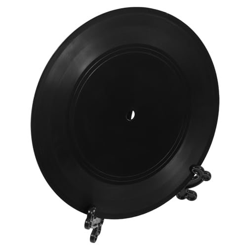 Disco de vinilo retro con soporte decorativo de pared resistente para fiestas