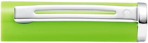 Miniatura 6 de Sheaffer Pop Glossy - Pluma estilográfica verde lima con ribete cromado y punta mediana