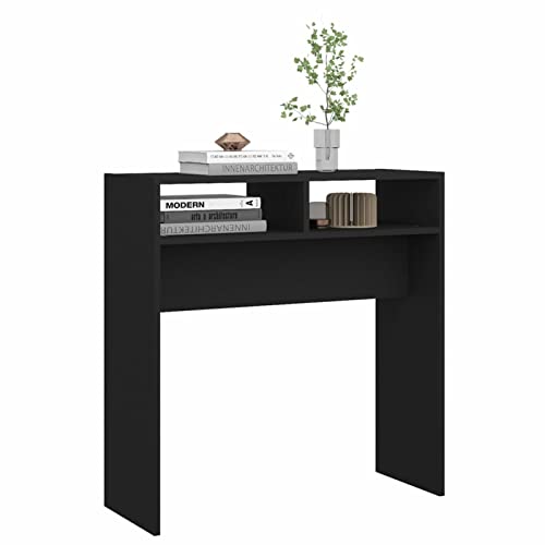 Console Homgoday noire table console gain de place maison - 5