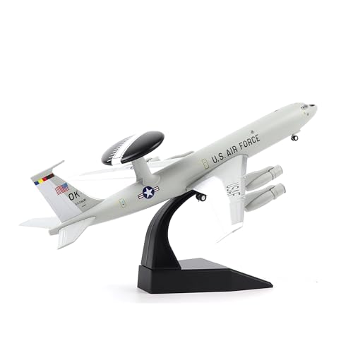 NUOTIE E-3 Sentry 1/200 Scale Diecast Metal Aircraft Model Kit with Stand Military Aircaft Model for Adult Display Collection or Gift