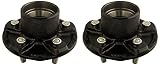 One Pair of 5 Bolt on 5.50" Idler Hub Units w/ Tapered Roller Bearing Cup for 3,500 Lbs (3.5K); 88-5