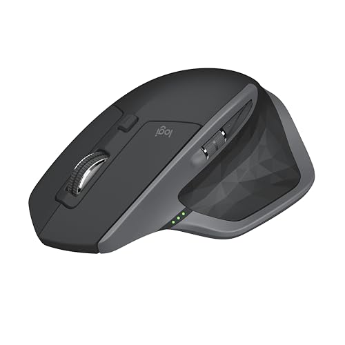 Logitech MX Master 2S Wireless Mouse – Hyper-Fast Scrolling, Ergonomic, Rechargeable, Control 3 Computers, Graphite
