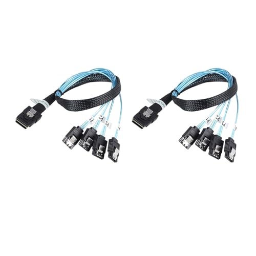 Cable Interno SFF-8087 36P a 4 SATA 7P 0.5m miniatura 2