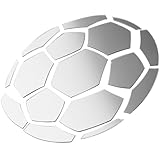 ANDRESLAD Pegatina de Pared de Fútbol Espejo Acrílico Autoadhesiva para Decoración de Dormitorio y Sala Diseño Único Resistente y Fácil de Colocar para Habitaciones Infantiles y Juveniles