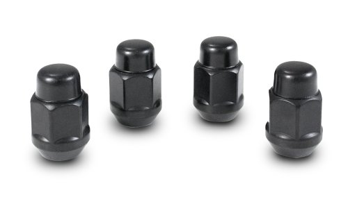 Image of Acorn Bulge - 3 /4 inch Hex - 14mm x 1.50 Thread Size - Black Finish - Pack of 4 Lug Nuts (41147BCB)
