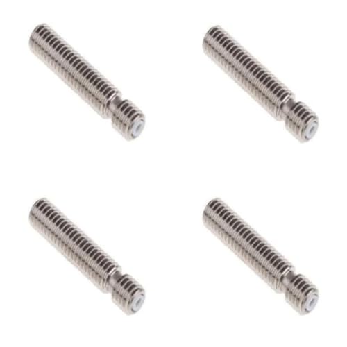 Image of Robocraze V5 Heat Break Hotend Throat with Teflon Tube for 3.0mm Filament | Titanium Heat Break for Reprap, Prusa and FDM 3D Printer Extruders and Hotend Assemblies (Pack of 4)