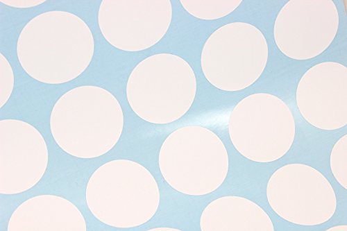 White Polka Dots Wall Decals (2”- 210 Decals) Removable Peel And Stick Matte Finish Vinyl Décor Stickers. 3 Sheets of 2 Inch Circles. For Home, Kitchen, Living Room, Bedroom, And Nursery. (White)