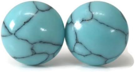 Cabochon Stone Earrings on Hypoallergenic Titanium Posts 10mm