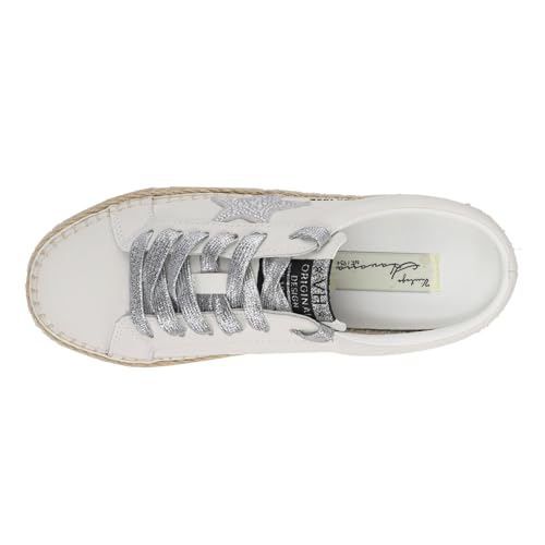 VINTAGE HAVANA Womens Melody Rhinestone Slip On Mule Sneakers Shoes Casual - Off White - Size 8 B4