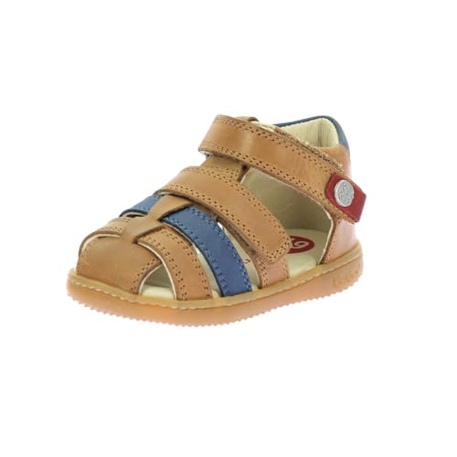 Kickers POD,SANDALE BEBE CAMEL MARINE, 24 EU