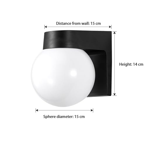 Aplique de Pared IP65 con Luz Blanca y Estructura Acrílica 6