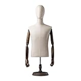 BRAS MÉCANIQUES FLEXIBLES EN BOIS DE HÊTRE : Toutes les articulations sont entièrement mobiles, vous permettant de façonner les bras dans des poses naturelles et élégantes. Cette flexibilité améliore les présentations d'accessoires/vêtements, créant des présentations visuelles vives et professionnelles.